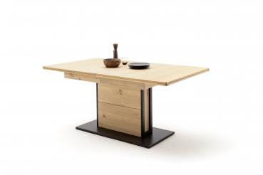 Esstisch SALERNO T60  180 (230) x 100 Balkeneiche Bianco geölt